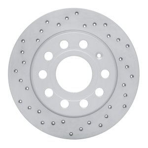 Audi A3 Brake Rotor (1) - Rear Left - DFC - Drilled Geoperformance - `10-`19