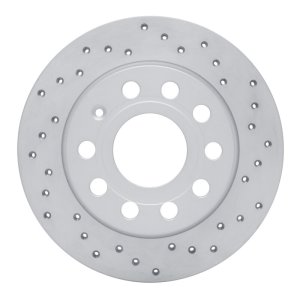 Audi A3 Brake Rotor (1) - Rear Right - DFC - Drilled Geoperformance - `10-`19