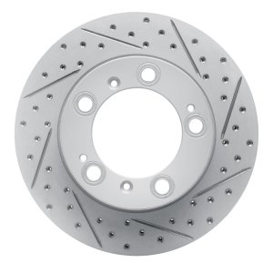 Porsche Boxster Brake Rotor (1) - Rear Left - DFC - Geoperformance Drilled & Slotted - `97-`04