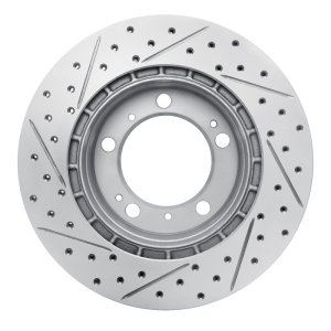 Porsche Boxster Brake Rotor (1) - Rear Right - DFC - Drilled & Slotted Geoperformance - `97-`04
