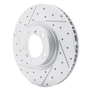 Audi E-Tron GT Brake Rotor (1) - Left Front - DFC - Geoperformance Drilled & Slotted - `10-`24