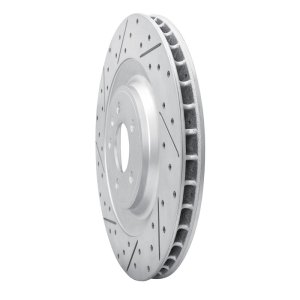 Porsche Macan Brake Rotor (1) - Rear Left - DFC - Drilled & Slotted Geoperformance - `15-`18