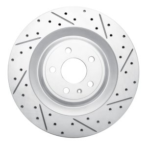Porsche Macan Brake Rotor (1) - Rear Right - DFC - Geoperformance Drilled & Slotted - `15-`18