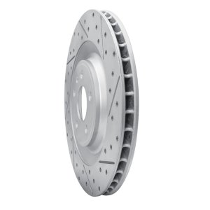 Porsche Macan Brake Rotor (1) - Rear Right - DFC - Geoperformance Drilled & Slotted - `15-`18