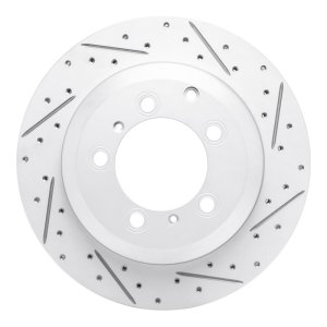 Porsche Cayenne Brake Rotor (1) - Rear Right - DFC - Geoperformance Rotor - Drilled and Slotted - `19-`23