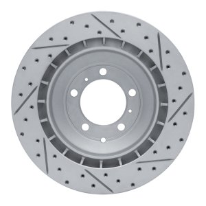 Audi E-Tron GT Brake Rotor (1) - Rear Left - DFC - Drilled & Slotted Geoperformance - `19-`26