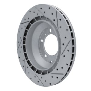 Audi E-Tron GT Brake Rotor (1) - Rear Left - DFC - Drilled & Slotted Geoperformance - `19-`26