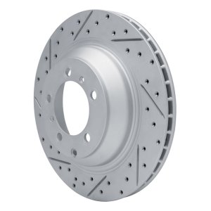 Audi E-Tron GT Brake Rotor (1) - Rear Left - DFC - Drilled & Slotted Geoperformance - `19-`26