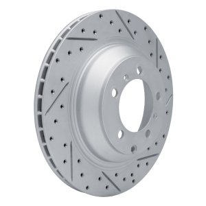 Audi E-Tron GT Brake Rotor (1) - Rear Right - DFC - Geoperformance Drilled & Slotted - `19-`26