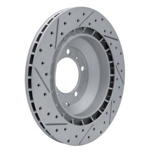 Audi E-Tron GT Brake Rotor (1) - Rear Right - DFC - Geoperformance Drilled & Slotted - `19-`26