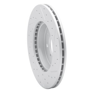 Dodge Attitude Brake Rotor (1) - Front Left - DFC - Drilled & Slotted Geoperformance - `06-`12