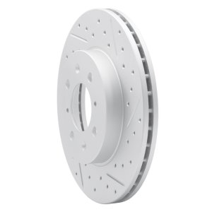 Dodge Attitude Brake Rotor (1) - Front Right - DFC - Geoperf Drilled & Slotted - `06-`12