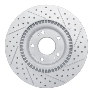 Hyundai Sonata Brake Rotor (1) - Front Left - DFC - Geoperformance Drilled & Slotted - `11-`25