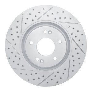 Hyundai Sonata Brake Rotor (1) - Front Left - DFC - Geoperformance Drilled & Slotted - `11-`25