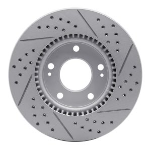 Hyundai Tucson Brake Rotor (1) - Front Left - DFC - Geoperformance Rotor - Drilled & Slotted - `03-`13