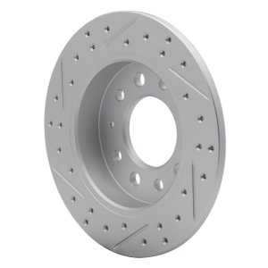 Hyundai Tiburon Brake Rotor (1) - Rear Right - DFC - Drilled & Slotted Geoperformance - `03-`08