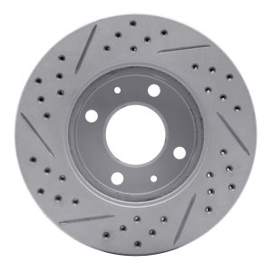 Dodge Verna Brake Rotor (1) - Front Right - DFC - Drilled & Slotted Geoperformance Rotor - `03-`06