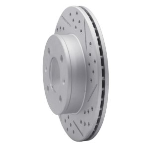 Dodge Verna Brake Rotor (1) - Front Right - DFC - Drilled & Slotted Geoperformance Rotor - `03-`06