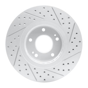 Hyundai Xg350 Brake Rotor (1) - Front Left - DFC - Geoperformance Rotor - Drilled and Slotted - `04-`11