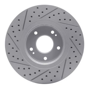 Hyundai Azera Brake Rotor (1) - Front Right - DFC - Drilled & Slotted Geoperformance - `04-`11