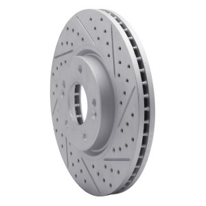 Hyundai Azera Brake Rotor (1) - Front Right - DFC - Drilled & Slotted Geoperformance - `04-`11