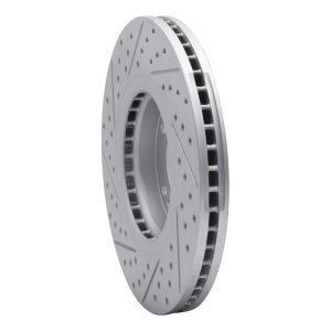 Hyundai Azera Brake Rotor (1) - Front Right - DFC - Drilled & Slotted Geoperformance - `04-`11