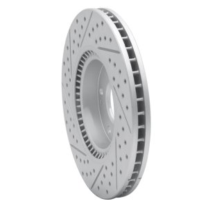 Hyundai Veloster Brake Rotor (1) - Front Right - DFC - Drilled & Slotted Geoperformance - `05-`24