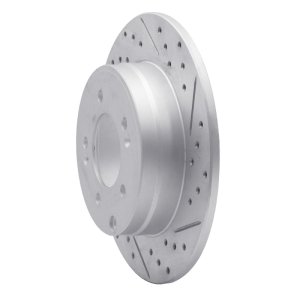 Hyundai Tucson Brake Rotor (1) - Rear Right - DFC - Geoperf Drilled & Slotted - `05-`20