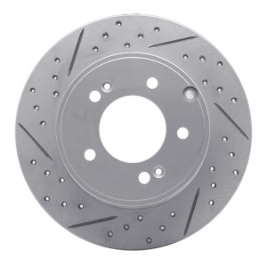 Hyundai Tucson Brake Rotor (1) - Rear Right - DFC - Geoperf Drilled & Slotted - `05-`20