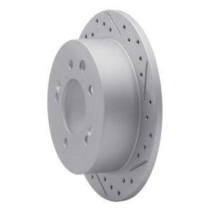 Hyundai Elantra Brake Rotor (1) - Rear Right - DFC - Drilled & Slotted Geoperformance - `07-`10