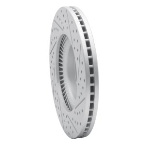 Hyundai Genesis Sedan Brake Rotor (1) - Front Left - DFC - Drilled & Slotted Geoperformance - `09-`14