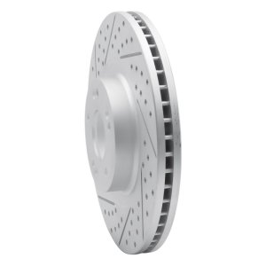 Hyundai Genesis Sedan Brake Rotor (1) - Front Left - DFC - Drilled & Slotted Geoperformance - `09-`14