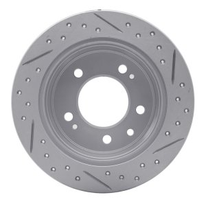Hyundai Tucson Brake Rotor (1) - Rear Left - DFC - Drilled & Slotted Geoperformance - `09-`16