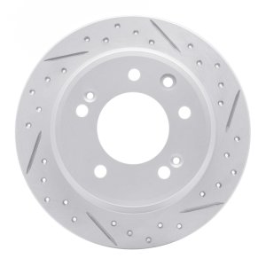 Hyundai Elantra Brake Rotor (1) - Rear Right - DFC - Geoperformance Drilled & Slotted - `09-`16