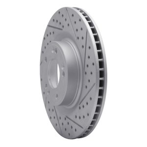 Hyundai Genesis Sedan Brake Rotor (1) - Front Right - DFC - Drilled & Slotted Geoperformance - `09-`11