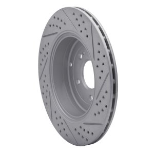 Hyundai Genesis Coupe Brake Rotor (1) - Rear Left - DFC - Geoperformance Slotted/Drilled - `10-`16