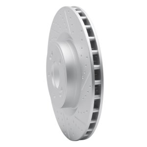 Hyundai Genesis Coupe Brake Rotor (1) - Front Right - DFC - Drilled & Slotted Geoperformance - `10-`16