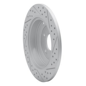 Hyundai Genesis Coupe Brake Rotor (1) - Rear Left - DFC - Drilled & Slotted Geoperformance - `10-`16