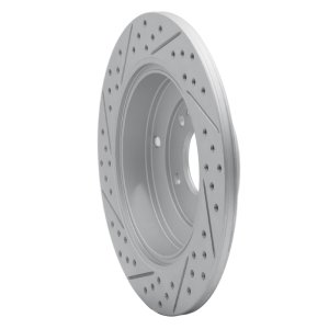 Hyundai Genesis Coupe Brake Rotor (1) - Rear Right - DFC - Drilled & Slotted Geoperformance - `10-`16