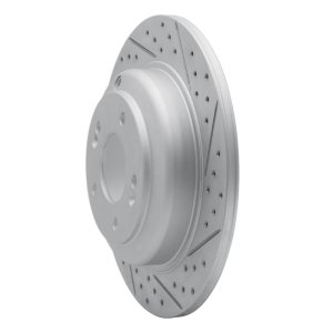 Hyundai Genesis Coupe Brake Rotor (1) - Rear Right - DFC - Drilled & Slotted Geoperformance - `10-`16