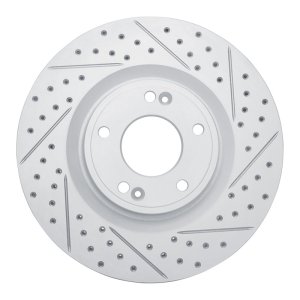 Hyundai Genesis Coupe Brake Rotor (1) - Front Right - DFC - Drill & Slot Geoperformance - `10-`16