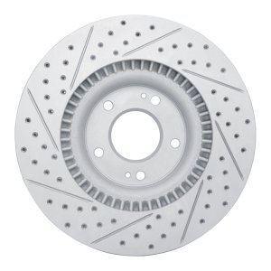 Hyundai Genesis Coupe Brake Rotor (1) - Front Right - DFC - Drill & Slot Geoperformance - `10-`16