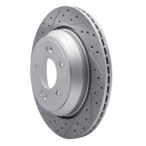 Hyundai Equus Brake Rotor (1) - Rear Left - DFC - Drilled & Slotted Geoperformance - `11-`17