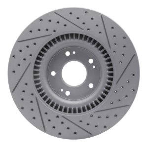 Genesis G80 Brake Rotor (1) - Front Left - DFC - Drilled & Slotted Geoperformance - `11-`17 Genesis G80 Brake Rotor (1) - Front Left - DFC - Drilled & Slotted Geoperformance - `11-`17