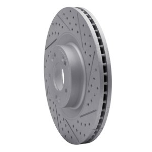 Genesis G80 Brake Rotor (1) - Front Right - DFC - Drilled & Slotted Geoperformance - `11-`17