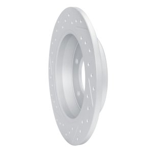 Hyundai Kona Brake Rotor (1) - Rear Right - DFC - Drilled & Slotted Geoperformance - `11-`26