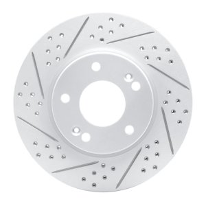 Hyundai Venue Brake Rotor (1) - Front Left - DFC - Geoperformance Drilled & Slotted - `11-`26