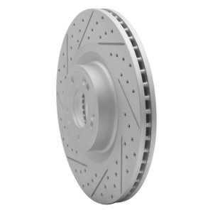 Genesis G80 Brake Rotor (1) - Front Left - DFC - Drilled & Slotted Geoperformance - `12-`17