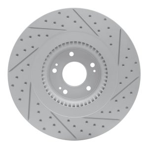 Genesis G80 Brake Rotor (1) - Front Left - DFC - Drilled & Slotted Geoperformance - `12-`17