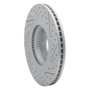 Genesis G80 Brake Rotor (1) - Front Left - DFC - Drilled & Slotted Geoperformance - `12-`17